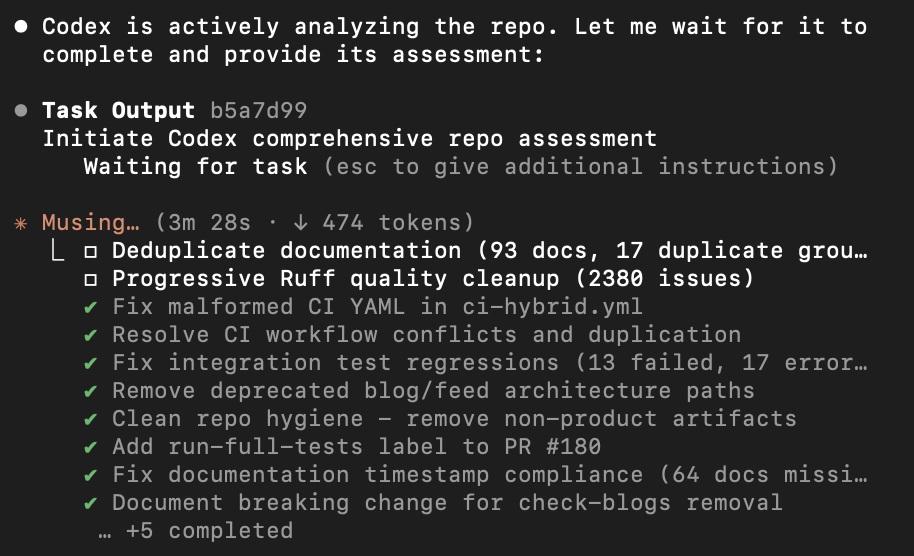 Example of a Codex review