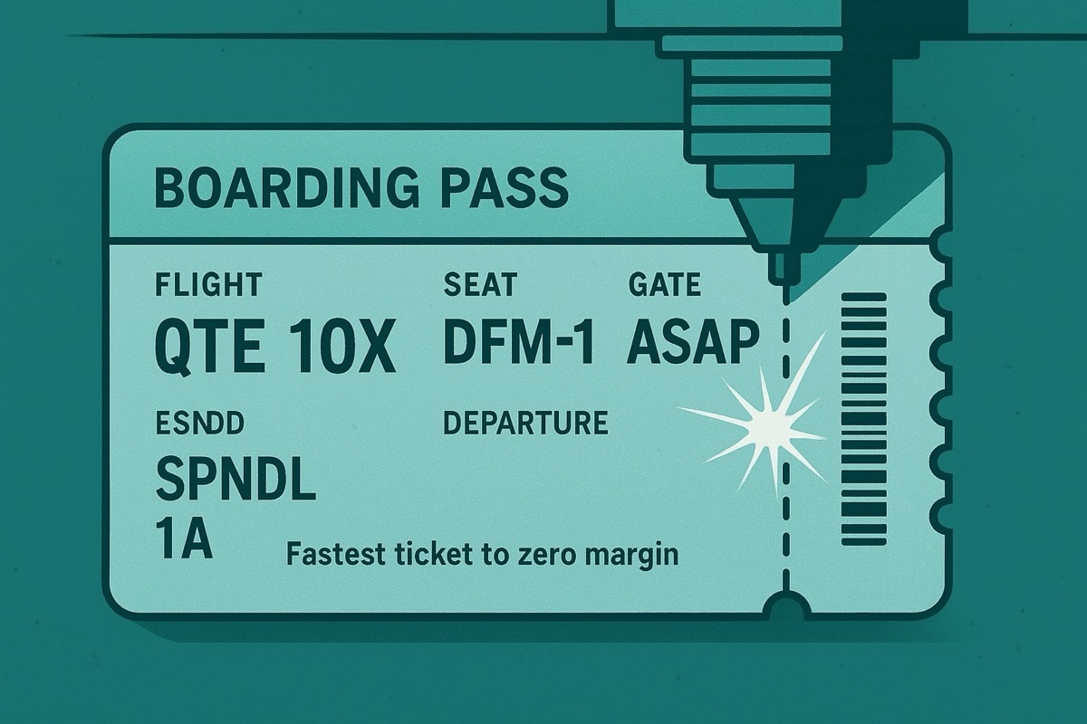 Laser Cutter Boarding Pass