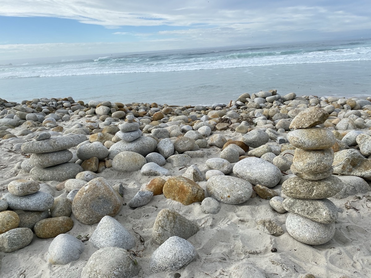 Rocky beach and ocean
